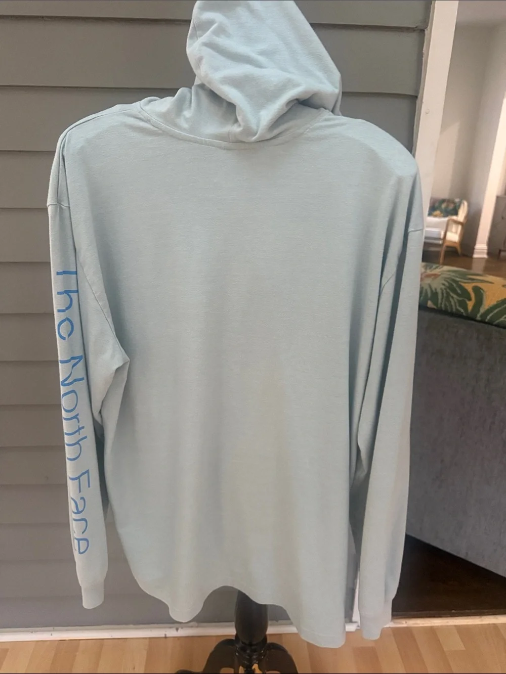 The North Face Berkeley 66 Throwback Blue Hoodie  Large